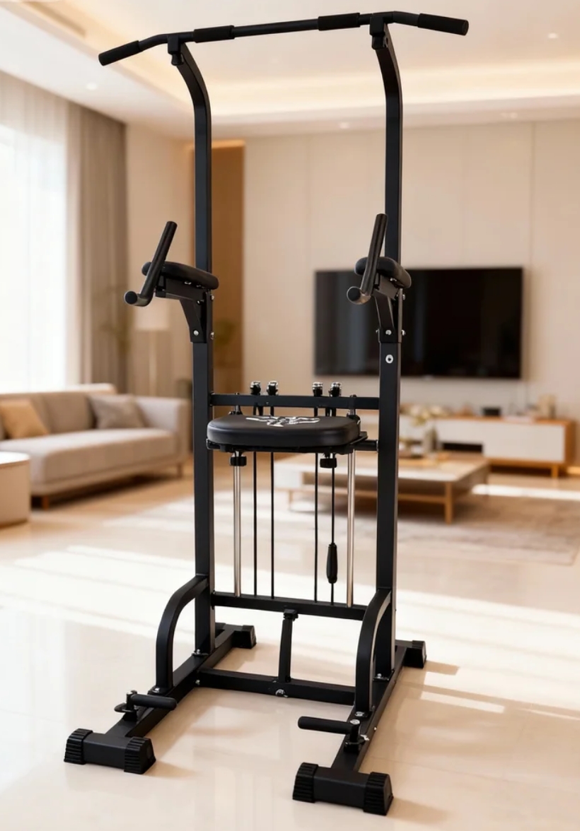 Gymnastic Bar Home - Power Tower Pull-Up Dip Station 450LBS