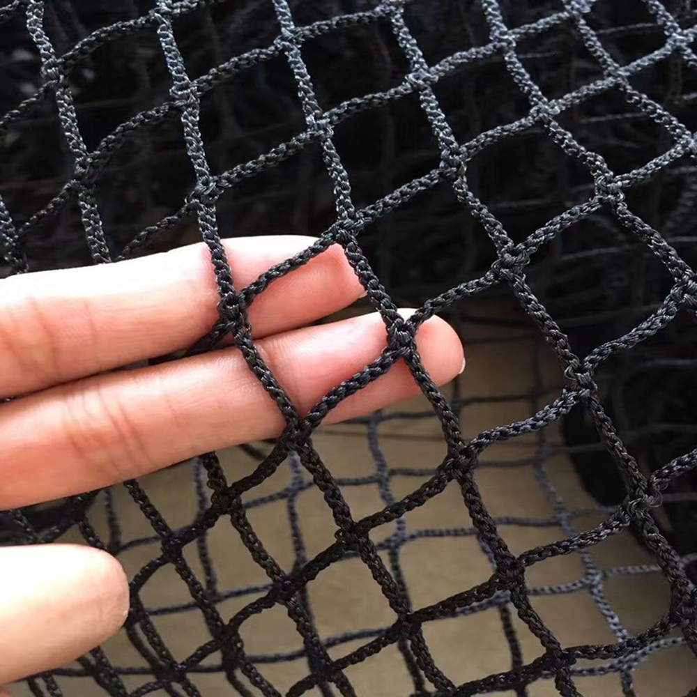 Outdoor Sports Net - Black Soccer Backstop Net, Sports Practice