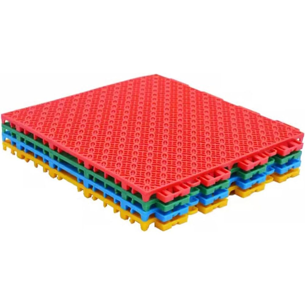 Outdoor Sport Court Flooring - 25 Inch Interlocking Outdoor Floor Mats,