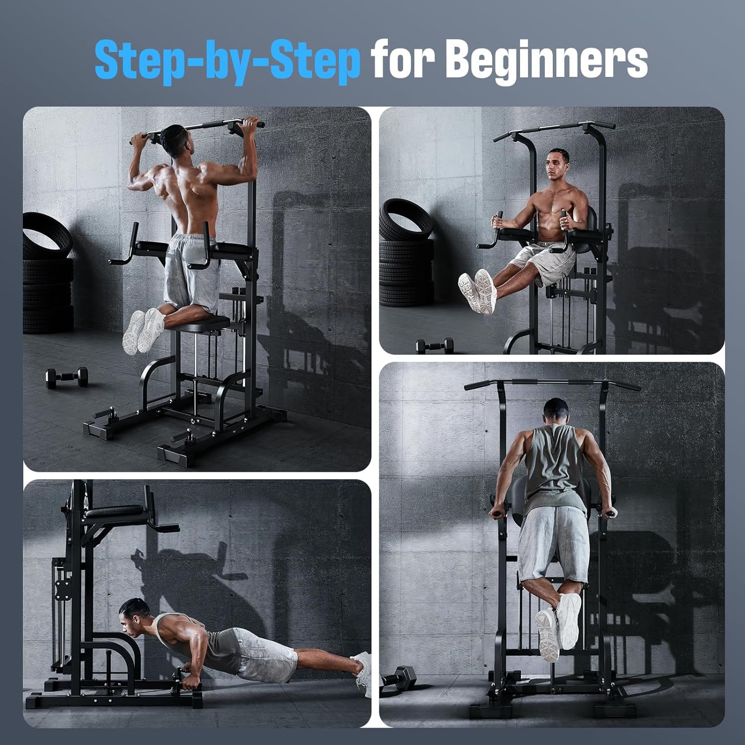 Power Tower Pull-Up Dip Statio - Gymnastic Bar Home 评论和价格