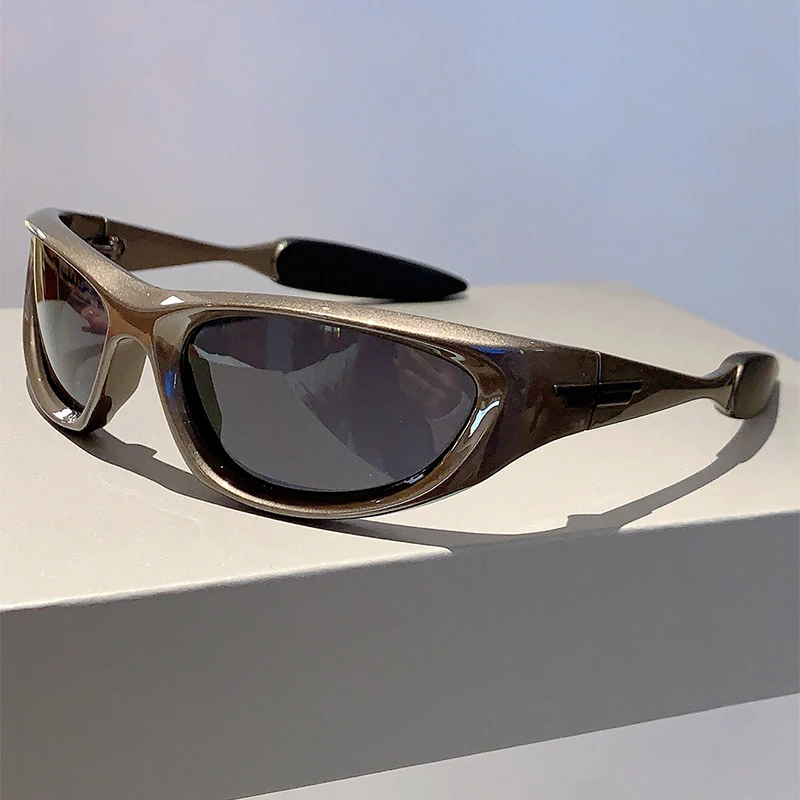 Y2K Punk Sunglasses Men New Ou - Outdoor Sport Gear 评论和价格
