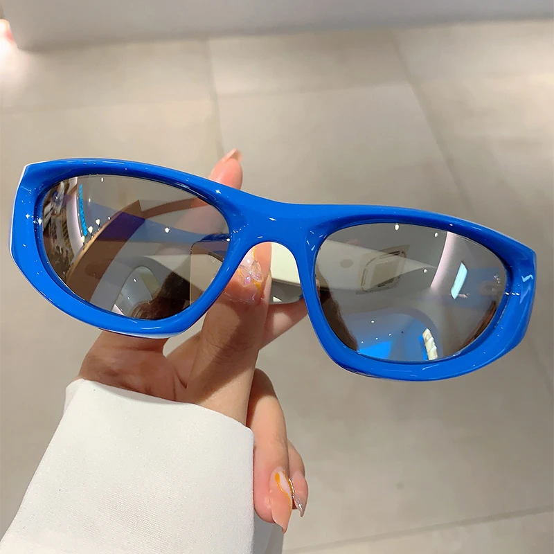 Y2K Punk Sunglasses Men New Ou - Outdoor Sport Gear 评论和价格