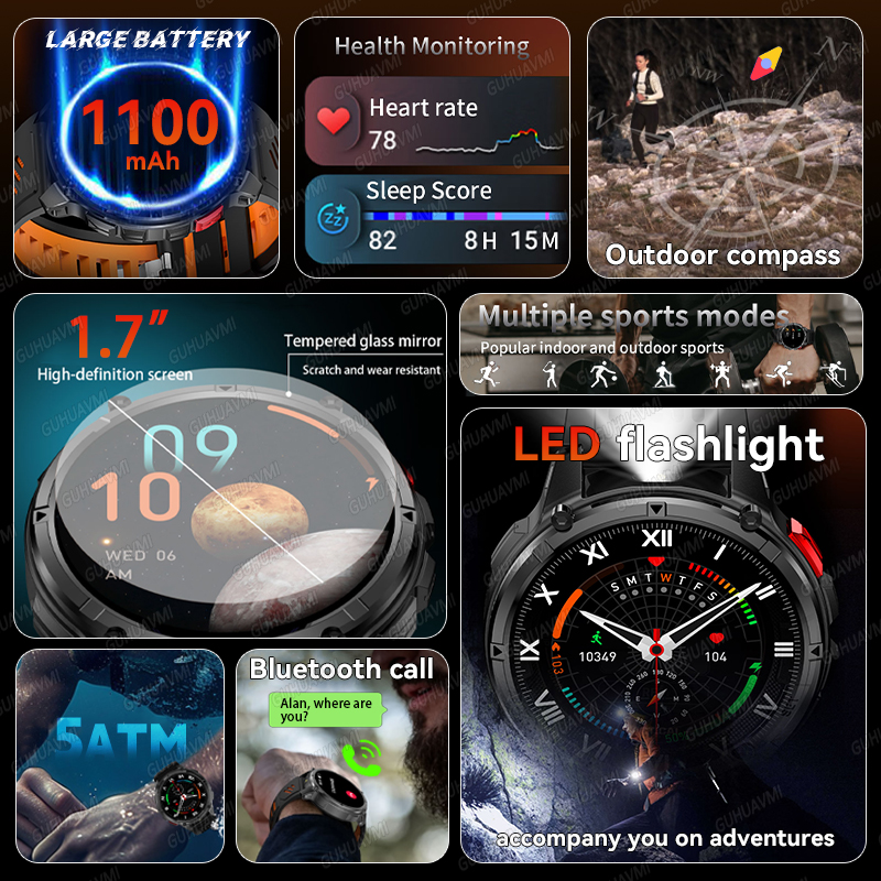 New Military Smart Watch Men C - Definition Of Outdoor Sport 评论和价格