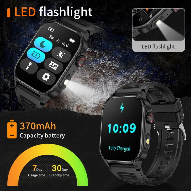 LIGE 2026 Outdoor Smart Watch  - Definition Of Outdoor Sport 评论和价格