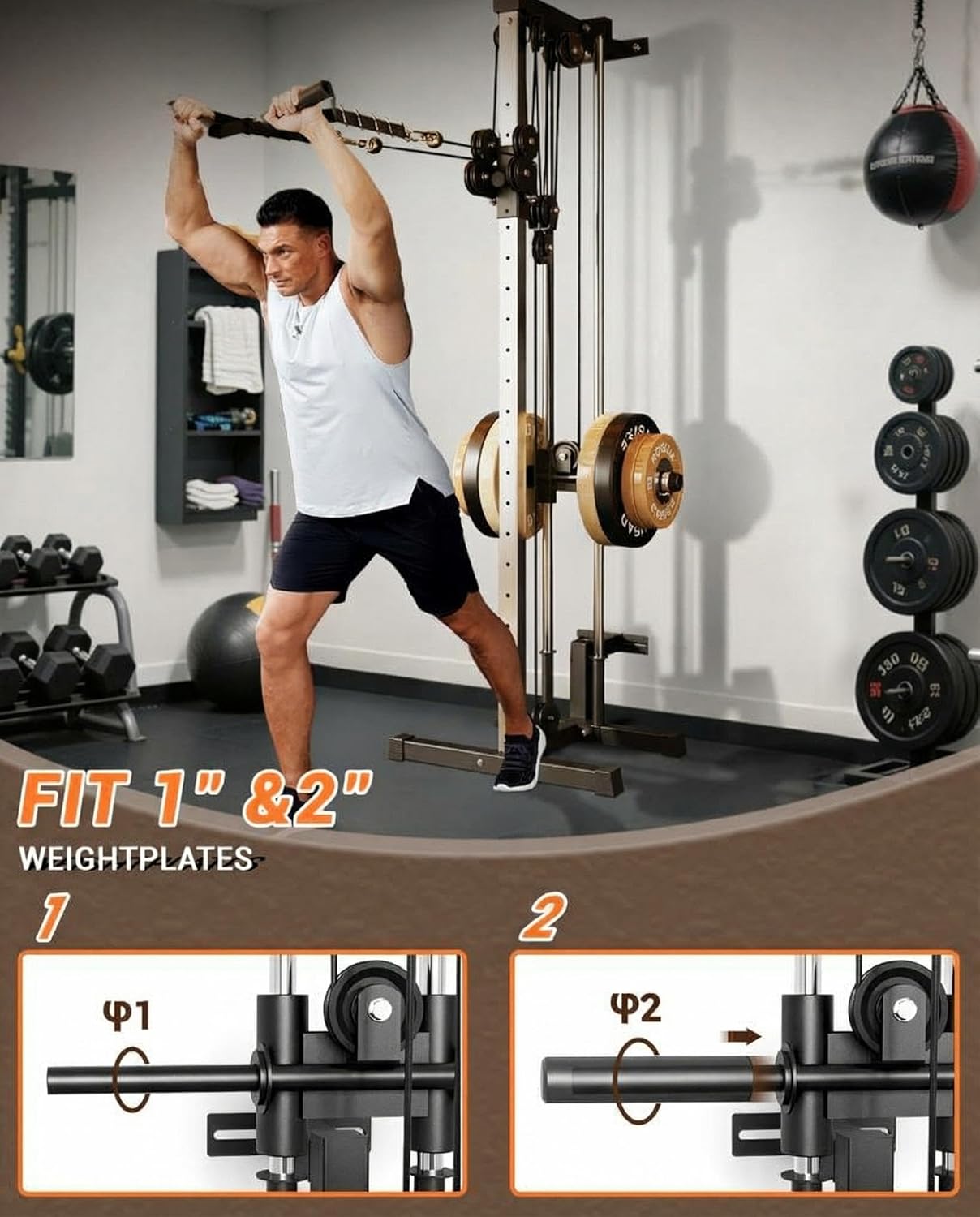 Wall Mount Cable Station Dual  - Gymnastic Bar Home 评论和价格