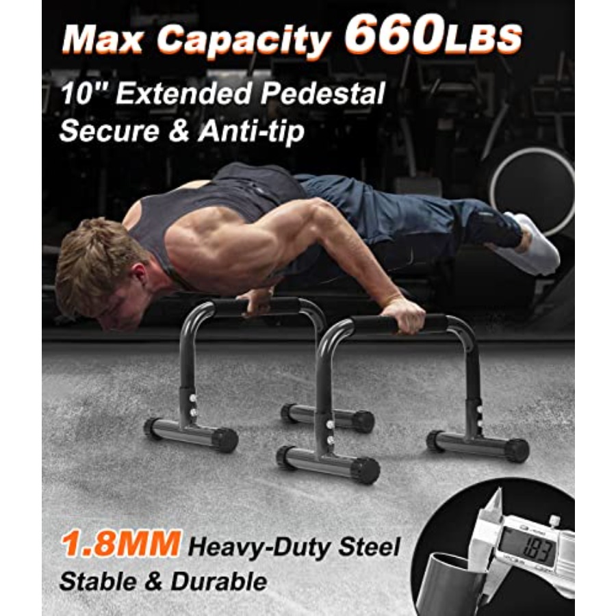 12 Inch High Non-Slip Push Up  - Gymnastic Bar Home 评论和价格