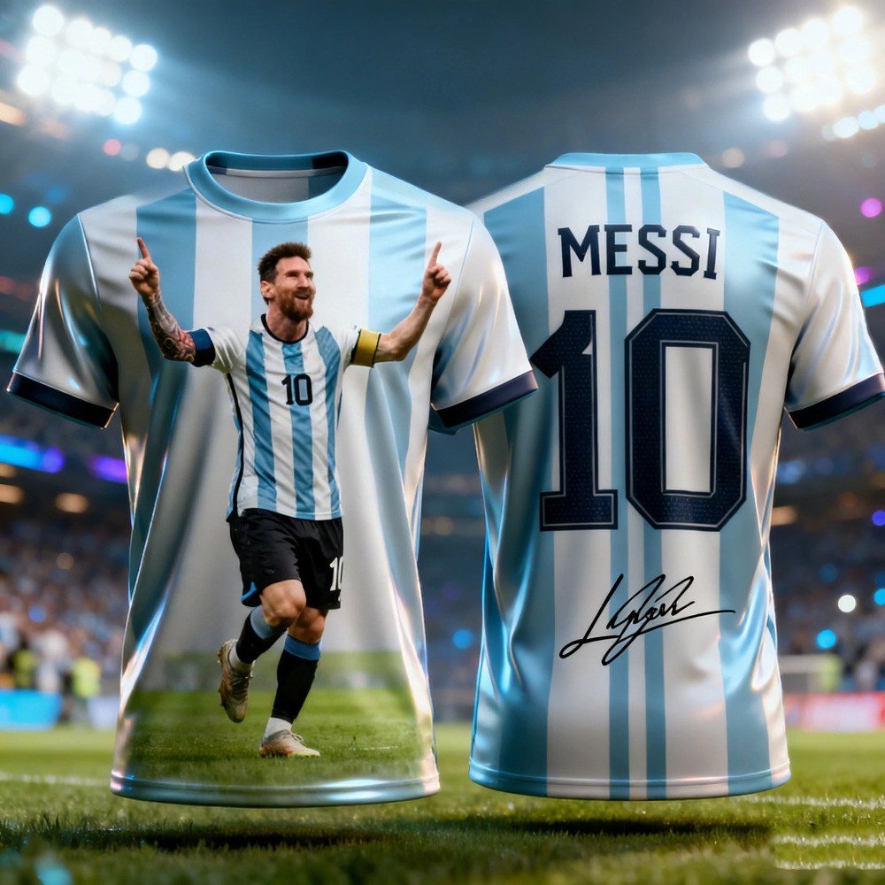 Messi  3D-printed Men's  Footb - Outdoor Sport Club 评论和价格