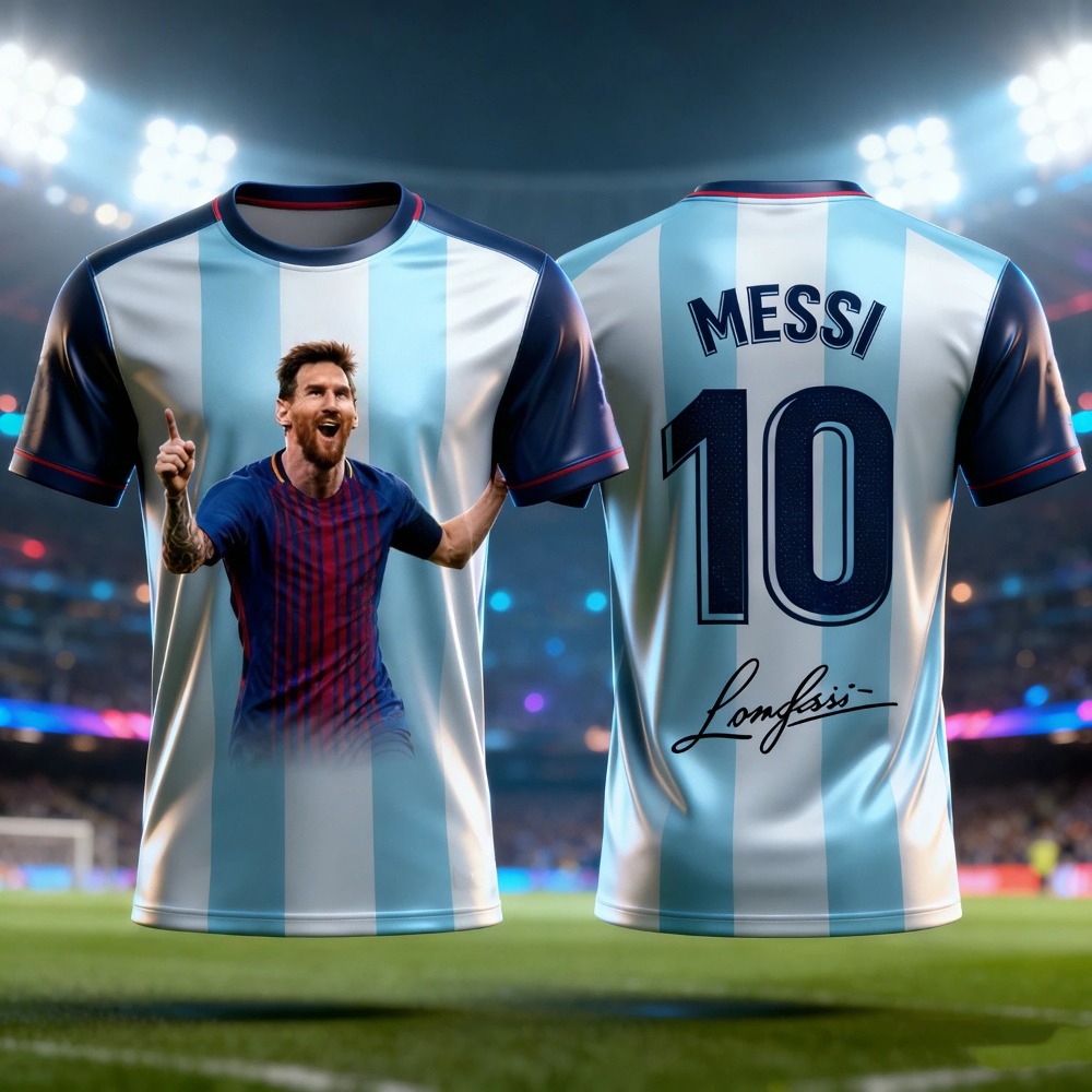 Messi  3D-printed Men's  Footb - Outdoor Sport Club 评论和价格